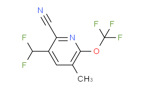 2-Cyano-3-(difluoromethyl)-5-methyl-6-(trifluoromethoxy)pyridine