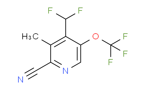 2-Cyano-4-(difluoromethyl)-3-methyl-5-(trifluoromethoxy)pyridine