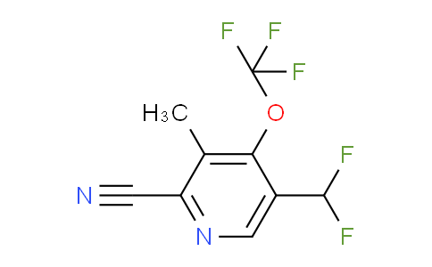 2-Cyano-5-(difluoromethyl)-3-methyl-4-(trifluoromethoxy)pyridine