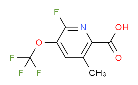 AM171250 | 1804781-58-5 | 2-Fluoro-5-methyl-3-(trifluoromethoxy)pyridine-6-carboxylic acid