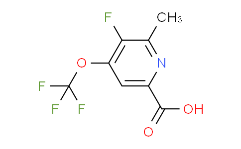 3-Fluoro-2-methyl-4-(trifluoromethoxy)pyridine-6-carboxylic acid