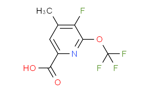 AM171264 | 1803702-69-3 | 3-Fluoro-4-methyl-2-(trifluoromethoxy)pyridine-6-carboxylic acid