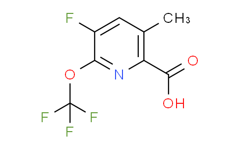 AM171267 | 1803679-57-3 | 3-Fluoro-5-methyl-2-(trifluoromethoxy)pyridine-6-carboxylic acid