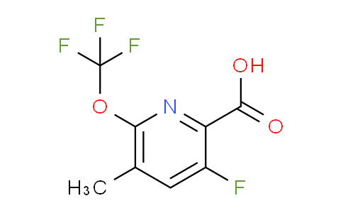 AM171268 | 1804641-68-6 | 3-Fluoro-5-methyl-6-(trifluoromethoxy)pyridine-2-carboxylic acid
