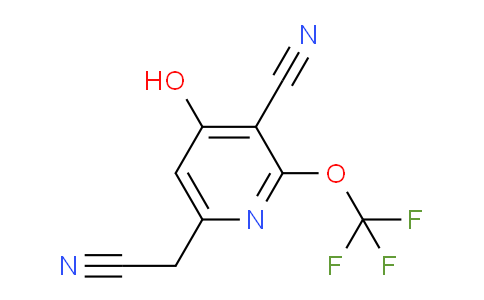 3-Cyano-4-hydroxy-2-(trifluoromethoxy)pyridine-6-acetonitrile