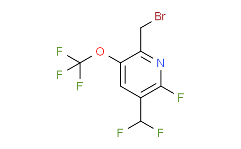 2-(Bromomethyl)-5-(difluoromethyl)-6-fluoro-3-(trifluoromethoxy)pyridine
