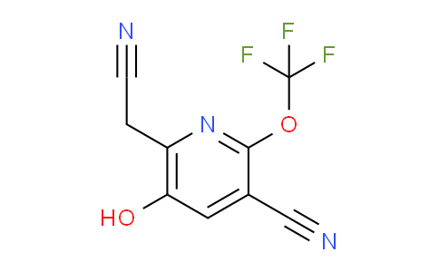 3-Cyano-5-hydroxy-2-(trifluoromethoxy)pyridine-6-acetonitrile