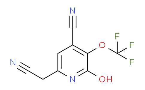 4-Cyano-2-hydroxy-3-(trifluoromethoxy)pyridine-6-acetonitrile