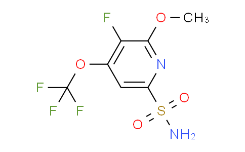 3-Fluoro-2-methoxy-4-(trifluoromethoxy)pyridine-6-sulfonamide