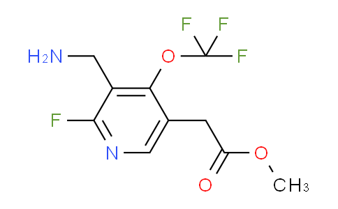 Methyl 3-(aminomethyl)-2-fluoro-4-(trifluoromethoxy)pyridine-5-acetate