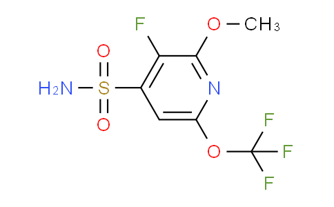 3-Fluoro-2-methoxy-6-(trifluoromethoxy)pyridine-4-sulfonamide
