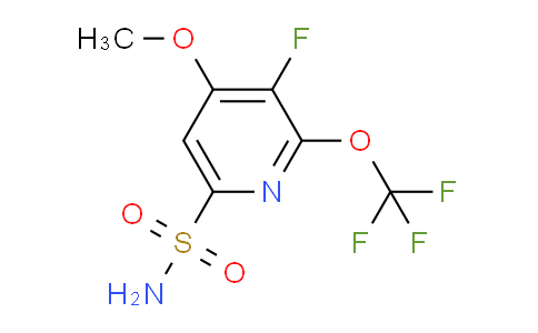 3-Fluoro-4-methoxy-2-(trifluoromethoxy)pyridine-6-sulfonamide