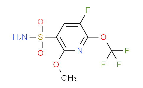 3-Fluoro-6-methoxy-2-(trifluoromethoxy)pyridine-5-sulfonamide