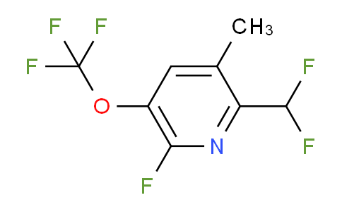 2-(Difluoromethyl)-6-fluoro-3-methyl-5-(trifluoromethoxy)pyridine