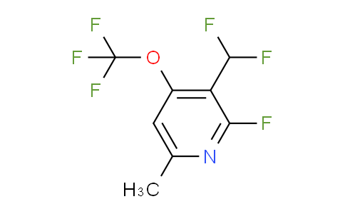 3-(Difluoromethyl)-2-fluoro-6-methyl-4-(trifluoromethoxy)pyridine