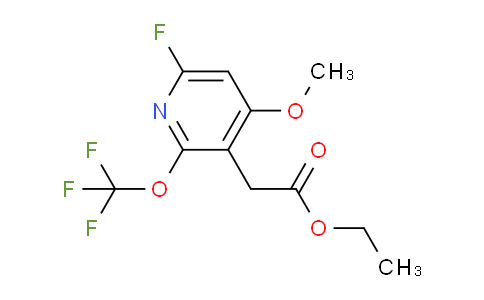 Ethyl 6-fluoro-4-methoxy-2-(trifluoromethoxy)pyridine-3-acetate