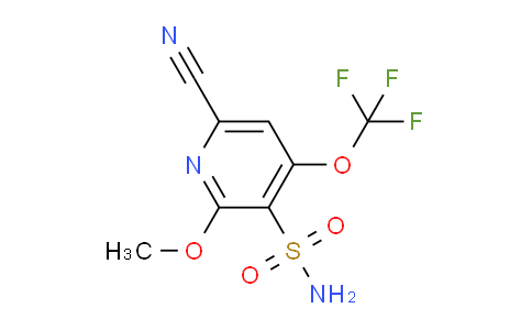 6-Cyano-2-methoxy-4-(trifluoromethoxy)pyridine-3-sulfonamide