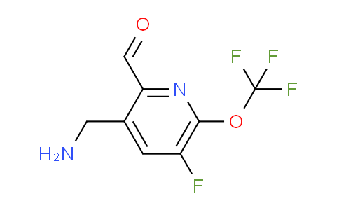 3-(Aminomethyl)-5-fluoro-6-(trifluoromethoxy)pyridine-2-carboxaldehyde