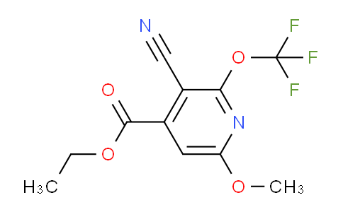 Ethyl 3-cyano-6-methoxy-2-(trifluoromethoxy)pyridine-4-carboxylate