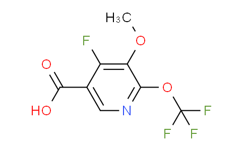 AM171569 | 1803700-65-3 | 4-Fluoro-3-methoxy-2-(trifluoromethoxy)pyridine-5-carboxylic acid