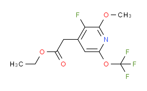 AM171662 | 1804433-86-0 | Ethyl 3-fluoro-2-methoxy-6-(trifluoromethoxy)pyridine-4-acetate