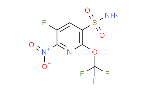 3-Fluoro-2-nitro-6-(trifluoromethoxy)pyridine-5-sulfonamide