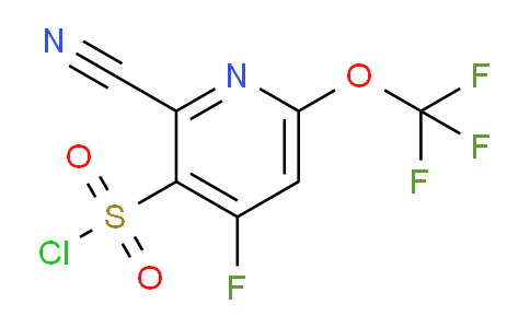 2-Cyano-4-fluoro-6-(trifluoromethoxy)pyridine-3-sulfonyl chloride
