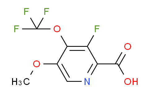 3-Fluoro-5-methoxy-4-(trifluoromethoxy)pyridine-2-carboxylic acid