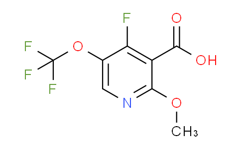 4-Fluoro-2-methoxy-5-(trifluoromethoxy)pyridine-3-carboxylic acid