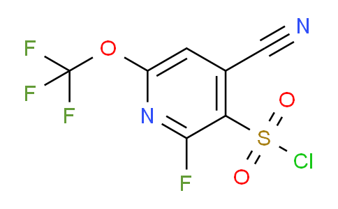 4-Cyano-2-fluoro-6-(trifluoromethoxy)pyridine-3-sulfonyl chloride