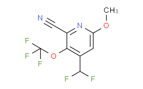 2-Cyano-4-(difluoromethyl)-6-methoxy-3-(trifluoromethoxy)pyridine