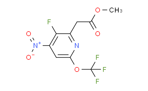 Methyl 3-fluoro-4-nitro-6-(trifluoromethoxy)pyridine-2-acetate