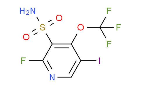 2-Fluoro-5-iodo-4-(trifluoromethoxy)pyridine-3-sulfonamide