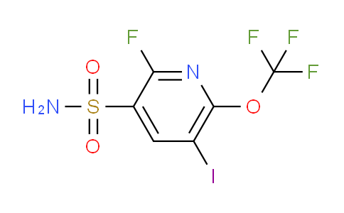 2-Fluoro-5-iodo-6-(trifluoromethoxy)pyridine-3-sulfonamide