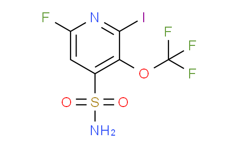 6-Fluoro-2-iodo-3-(trifluoromethoxy)pyridine-4-sulfonamide