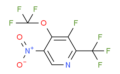 3-Fluoro-5-nitro-4-(trifluoromethoxy)-2-(trifluoromethyl)pyridine