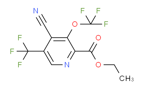 Ethyl 4-cyano-3-(trifluoromethoxy)-5-(trifluoromethyl)pyridine-2-carboxylate