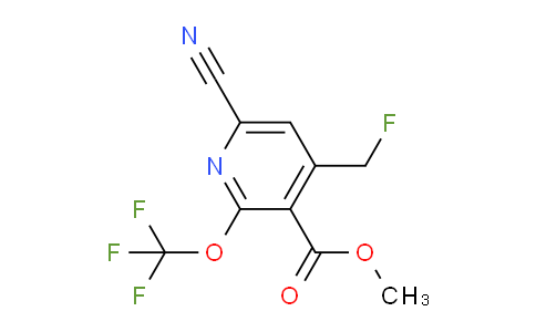 Methyl 6-cyano-4-(fluoromethyl)-2-(trifluoromethoxy)pyridine-3-carboxylate