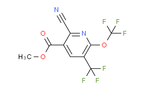 Methyl 2-cyano-6-(trifluoromethoxy)-5-(trifluoromethyl)pyridine-3-carboxylate