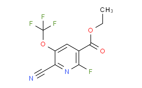 Ethyl 2-cyano-6-fluoro-3-(trifluoromethoxy)pyridine-5-carboxylate