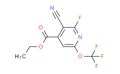 Ethyl 3-cyano-2-fluoro-6-(trifluoromethoxy)pyridine-4-carboxylate