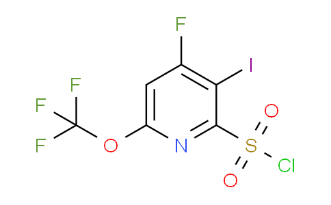 4-Fluoro-3-iodo-6-(trifluoromethoxy)pyridine-2-sulfonyl chloride