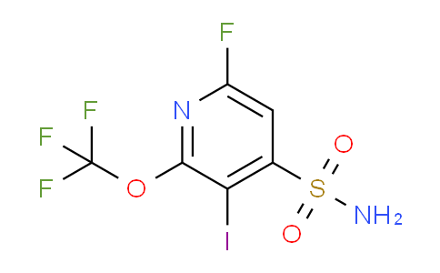 6-Fluoro-3-iodo-2-(trifluoromethoxy)pyridine-4-sulfonamide