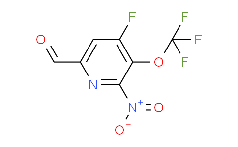 4-Fluoro-2-nitro-3-(trifluoromethoxy)pyridine-6-carboxaldehyde
