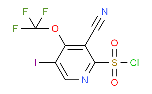 3-Cyano-5-iodo-4-(trifluoromethoxy)pyridine-2-sulfonyl chloride