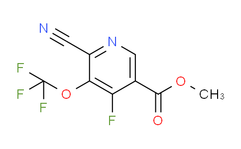 Methyl 2-cyano-4-fluoro-3-(trifluoromethoxy)pyridine-5-carboxylate