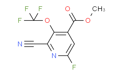 Methyl 2-cyano-6-fluoro-3-(trifluoromethoxy)pyridine-4-carboxylate