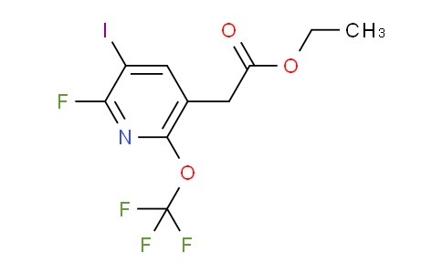 Ethyl 2-fluoro-3-iodo-6-(trifluoromethoxy)pyridine-5-acetate
