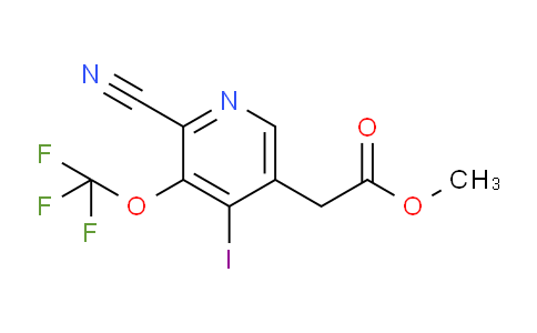 Methyl 2-cyano-4-iodo-3-(trifluoromethoxy)pyridine-5-acetate