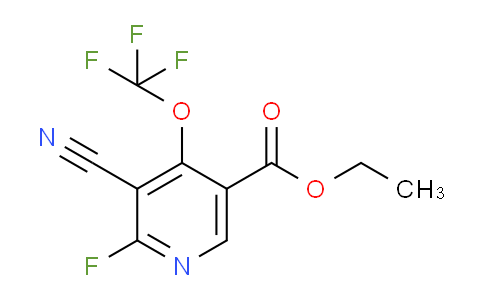 Ethyl 3-cyano-2-fluoro-4-(trifluoromethoxy)pyridine-5-carboxylate